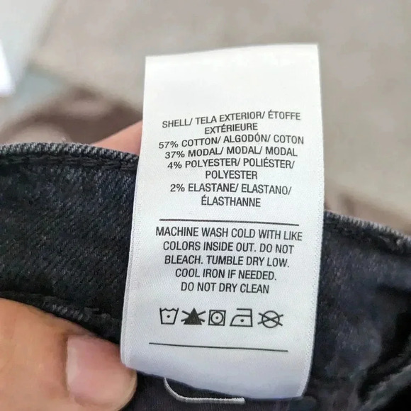 Hudson Size 26 Barbara Skinny Jeans Charcoal Raw Hem Stretchy Exposed Buttonfly - Picture 7 of 11